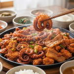 육해공 낙지 삼겹 닭갈비 최고의 조합 인생 낙삼닭볶음 300g
