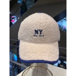 세컨타임 뉴욕 NY 자수 포인트 뽀글이 볼 야구 캡 모자 H0076