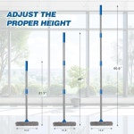 전문가용 창문 스퀴지 긴 스테인리스 스틸 손잡이가 2 in 1 클리너 주유소용 스펀지 자동차 유리 샤워기 스폰지 스타일 51 inch