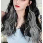 헤어피스 웨이브 컬 붙임머리 가발 10p 내추럴가발