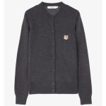 메종키츠네 폭스 헤드 패치 어드저스티드 라운드넥 가디건 HW00521KT1036P480