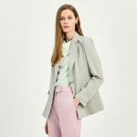 에스쏠레지아 하프 S쏠레지아에스쏠레지아 플랩포켓 원버튼 자켓 SOO4ZJ