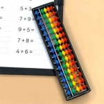 암산 주산 학습용 컬러 주판 15선 수세기교구 어린이