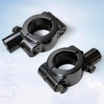 오토바이 미러 마운트 7 8 핸들바 홀더 클램프 어댑터 스레드 ATV 스쿠터 2팩 1 7 8