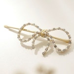 제이로렌 리본 진주 큐빅 슬림 실핀 H0809