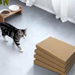 AGYM 고양이 스크래처 4팩 리필 스크래칭 패드 카드보드 고양이가 긁기 쉬운 대형 보드 4 Packs Refill