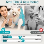 개 고양이를 위한 수펫 그루밍 해먹 하네스 릴랙세이션 애완동물 손톱깎이 구속견 손톱 다듬기용 작은 동물 끈 슬링 코랄 S S Max 30 Coral