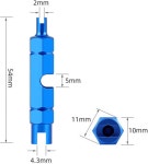 황동 교체형 프레스타 슈레이더 밸브 코어가 포함된 투투 코어 리무버 공구 키트 자전거 자동차