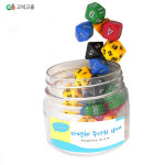 IQ발달 수학놀이 보드게임용 다면체 숫자주사위 세트 홈스쿨링 과학교실 창의융합교육