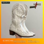 웨스턴부츠 여성 카우보이 마부츠 앵클 미들 부츠 웨스턴 39 업그레이드 에디션