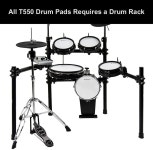 레몬 레몬 T550 전자 드럼 패드 8 톰 8 Tom