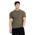 바이젝 더블코튼 무지 머슬핏 반팔 티셔츠 QAB227DPL875