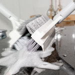 윈드인터네셔널 모서리 틈새 3in1 욕실 바닥 화장실 청소솔 1개