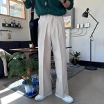 아레스 아레스 로벤 투턱 와이드 소프트 슬랙스