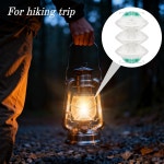 ZAVOUS 20팩 랜턴 맨틀 2개의 클립이 3겹 램프 커버 어코디언 모양의 흰색 교체 쉐이드 벌크 야외 캠핑 자연광