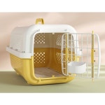 강아지 컬러 파운드 사각 켄넬 1P 통기성 손잡이 이동