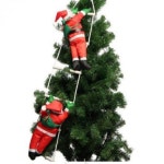 미니 산타 크리스마스 인형 인테리어 소품 장식 1개 2인 미니 사다리 타는 산타