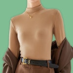 겨울 기모 반목 폴라 니트 라운드 이너 티