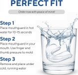 프로덴탈 스포츠 마우스 가드 - 미국산 2팩 성인 청소년을 위한 맞춤형 핏 12 축구 MMA 복싱 라크로스를 BPA 프리 소프트 성형 가능한
