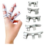 건강누리의료기 건강누리의료기 손가락보호대 손가락 깁스 부목 관절 골절 고정 지지대 알루미늄 핑거스프린트 1호 4 1개