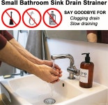 1 0 소형 배수기 싱크대 욕실 세탁용 메쉬 바구니 2PCS 걸레 풀 유틸리티 슬롭 RV 스테인리스 스틸 배수 필터 Strainer-2PCS