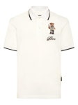 필립플레인 테디 베어 자수 폴로 셔츠 FAECMTK8586PTE179N