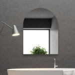 욕실거울 욕실아치거울 노프레임아치형 아치형거울 노프레임