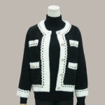 조이마담 골드버튼 배색 자켓 j3397