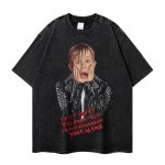 나홀로집에 티셔츠 반팔 라운드넥 영화 레트로 빈티지 오버핏 캐주얼 남녀공용 티셔츠 G3229