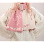 산리오 프렌즈 스카프 목도리 머플러 겨울 방한 시나모롤 쿠로미 마이멜로디 G1730