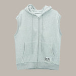 조이마담 레터링패치 특기모 집업 후드 조끼 j3398