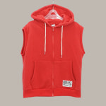 조이마담 레터링패치 특기모 집업 후드 조끼 j3398