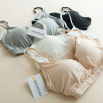 두유럽미 모달 수면브라 노와이어브라 브래지어 L 와이드