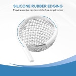 RVGUARD RV 플라잉 곤충 스크린 퍼니스 통풍구 커버 버그 스크린 2팩 2 8 x 1 3 스테인리스 스틸 메쉬 도구 실리콘 고무 2 Pack