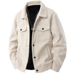 봄가을 코듀로이 카고 터틀넥 재킷 남자 캐주얼 트렌디 코트 J0317