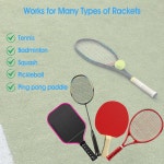 제프대드 6팩 테니스 라켓 그립 테이프 프리컷 드라이 필 안티 슬립 피클볼 배드민턴 라켓용 흡수성 Colorful