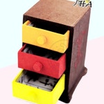 파샐리 예쁜한지소품함만들기 전통한지DIY서랍장 삼단서랍