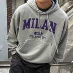 에이치뮤지엄 밀란 피그먼트 오버핏 후드