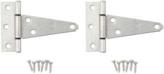 NATIONALHARDWARE 국가 하드웨어 V286 엑스트라 헤비 T 힌지 아연 도금 2팩 6 6 Inch N129-452