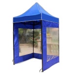 야외 발렛 부스 주차장 발렛부스 경비초소 웨이팅 간이 천막 A 22 파란색 삼면천