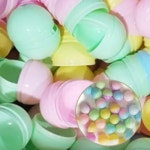 뽑기캡슐 파티 불투명 캡슐볼 보물찾기 랜덤 1개 christmas 60mm반투명