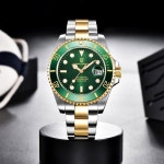 스자쿠 파가니 디자인 남성용 자동 시계 일본 기계 운동 사파이어 크리스탈 스테인리스 스틸