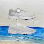 커터앤벅 라인패턴 스파이크리스 골프화 CBM5AGS113