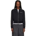 팜엔젤스 블랙 클래식 로고 트랙 보머 재킷 252695F063002