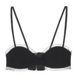 GANNI 블랙 스트랩 캐미솔 F8228