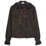 에밀리오푸치 러플 레이스업 블라우스 3RRM353R627