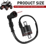 JawGrow 1 PC 오토바이 점화 코일 고전압 팩 125cc 150cc 200cc 250cc 수직 엔진 교체 야마하 PW 50 80 과 호환