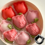 튤립 바람떡틀 2종 꽃 모양 떡도장 답례품 절편 만들기 바람떡틀만 뾰족튤립 1개