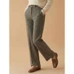 꼼빠니아 언발 체크 팬츠 CW22TP1201484A