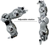 TUOREN 더블 톰 홀더 암 클램프 스탠드 조절 가능한 L 로드 볼 드럼 마운트 브래킷 세트 하드웨어 부품용